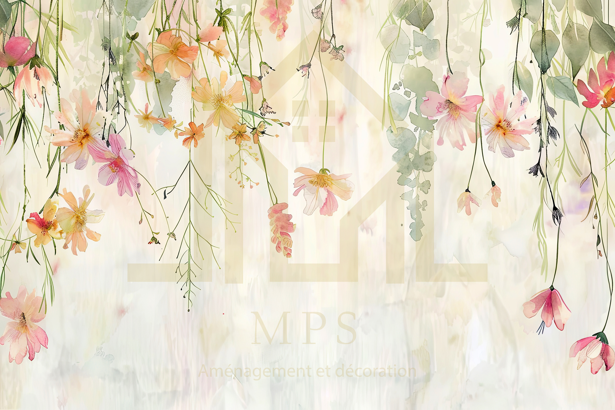 Papier peint personnalisé flower